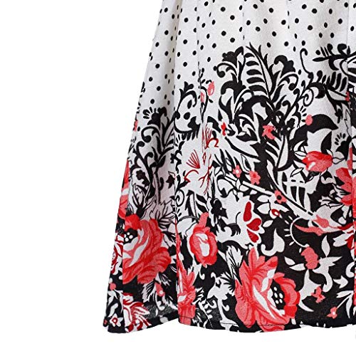 Women Fashion Casual Long Sleeve O-Neck Solid Asymmetric Lace Evening Party Prom Dress Midi Swing Dress (S-3XL)