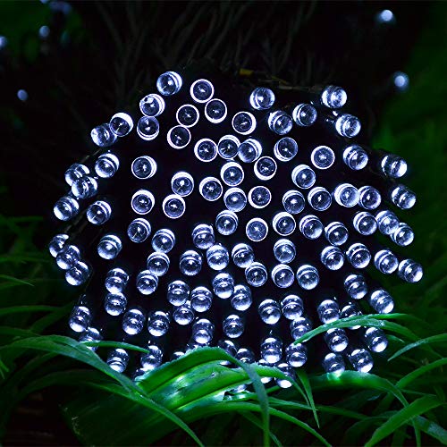 Solar Lights Outdoor Garden,Cshare 200 LED 72ft/20m Solar String Lights 8 Modes IP65 Waterproof Outdoor/Indoor Solar Powered Lighting for Yard,Pathway,Christmas Tree,Home,Wedding,Party (Cool White)
