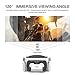 3D Light-Weight Virtual Reality Headset with Builted-in Stereo Headphone - Upgraded VR Glasses with 120 Degree FOV - for iPhone & Android[Remote Controller Not Included]