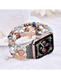 CAGOS Compatible con Apple Watch Pearl Band