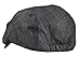 Wonderful Fashion Men's Herringbone Wool Tweed Newsboy IVY Cabbie Driving Hat (Black-Grey)