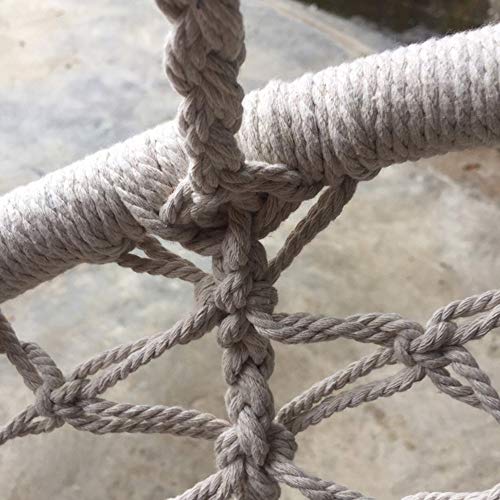 Hängesitze Hängesessel Gartenschaukel Stühle Outdoor & Indoor |Bequemer schwingender Gartenstuhl |Baumwollseil-Makramee… – Bild 7