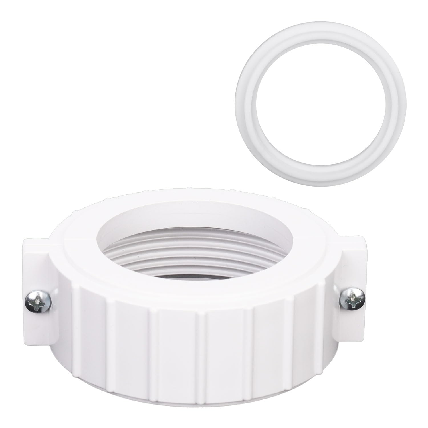 Hot Tub Split Nut, Spa Split Nut with Screw and O-Rings Replacement Heater Union Split Nut Pump Union Split Nut Bath Split Nut Heater Assemblies for Repairing Spa Builders