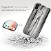 iPhone X Case, Wood Veiny Standing Case, X-idea Slim Anti-Scratch Shockproof Cover Clear Hard Back Panel + TPU Bumper Protective Case for Apple 5.8