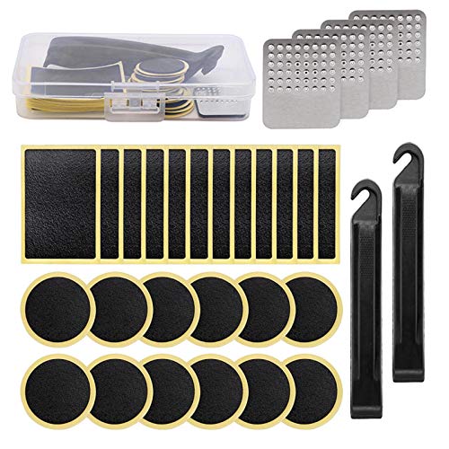 Eeneme 30pcs Bike Tire Repair Kit, Pre-glued Bicycle Tube Puncture Repair Tool Set with Metal Rasp Tyre Levers Glueless… - Image 8