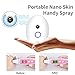 [SALE]Mini Nano Mister-Argus Le Rechargeable Nano Handy Cool Mist Spray Atomization Facial Mister Eyelash Extensions Humectant Steamer Moisturizing Eyes Beauty Instrument for Outdoor Water SPA(White)