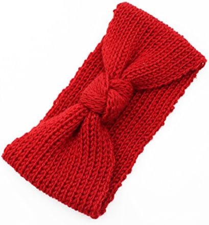 2Pcs Women’s Chunky Crochet Knit Headbands Stretchy Headwrap Warm Headwear Hair Band