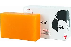 Kojie San Original Kojic Acid Soap for Face and Body – Dark Spot Remover, Gentle Cleansing Bar with Coconut Oil, Tea Tree Oil, and Glycerin – Helps Improve Skin Appearance – 65g x 1 Bar
