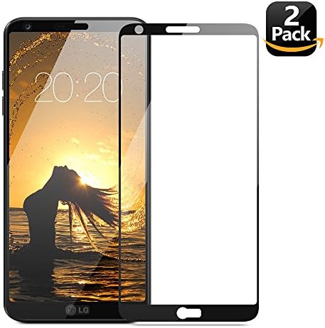 LG G6 Screen Protector, Eakase 2.5D Curved Full Coverage Tempered Glass Anti-Scratch Anti-Fingerprint Case Friendly with Lifetime Replacement Warranty for LG G6 2017 5.7”(Black) [Edge to Edge]