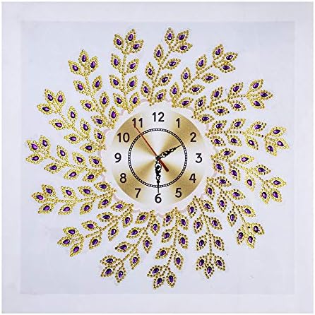 LPRTALK 5D Diamond Painting Mosaic Making DIY Special Shaped Diamond Painting Crystal Rhinestone Embroidery Water Drops Eyes Wall Clock Wall Decor 14X14 inches