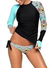 SailBee traje de baño de manga larga con protección solar UV para dama