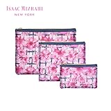 Isaac Mizrahi Travel Cosmetics Mesh Pouch Organizers Three Piece Set