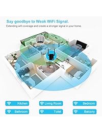 WiFi Range Extender,300 Mbps Wireless Network Superboost WiFi Repeater Mini Router Signal Booster with WPS Function 2.4GHz Band Amplifier with High Gain Dual Antenna Covering Whole Smart Home