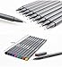 Ktdorns 0.38mm Fineliner Sketch Drawing Color Pens Set Porous-Point Fine Line Highliner Watercolor Markers for Coloring Book Bullet Journal Art Craft Projects Pack of 10 in Assorted Colors
