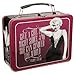 Vandor 70370 Marilyn Monroe Large Tin Tote, Dark Pink, Black, and White