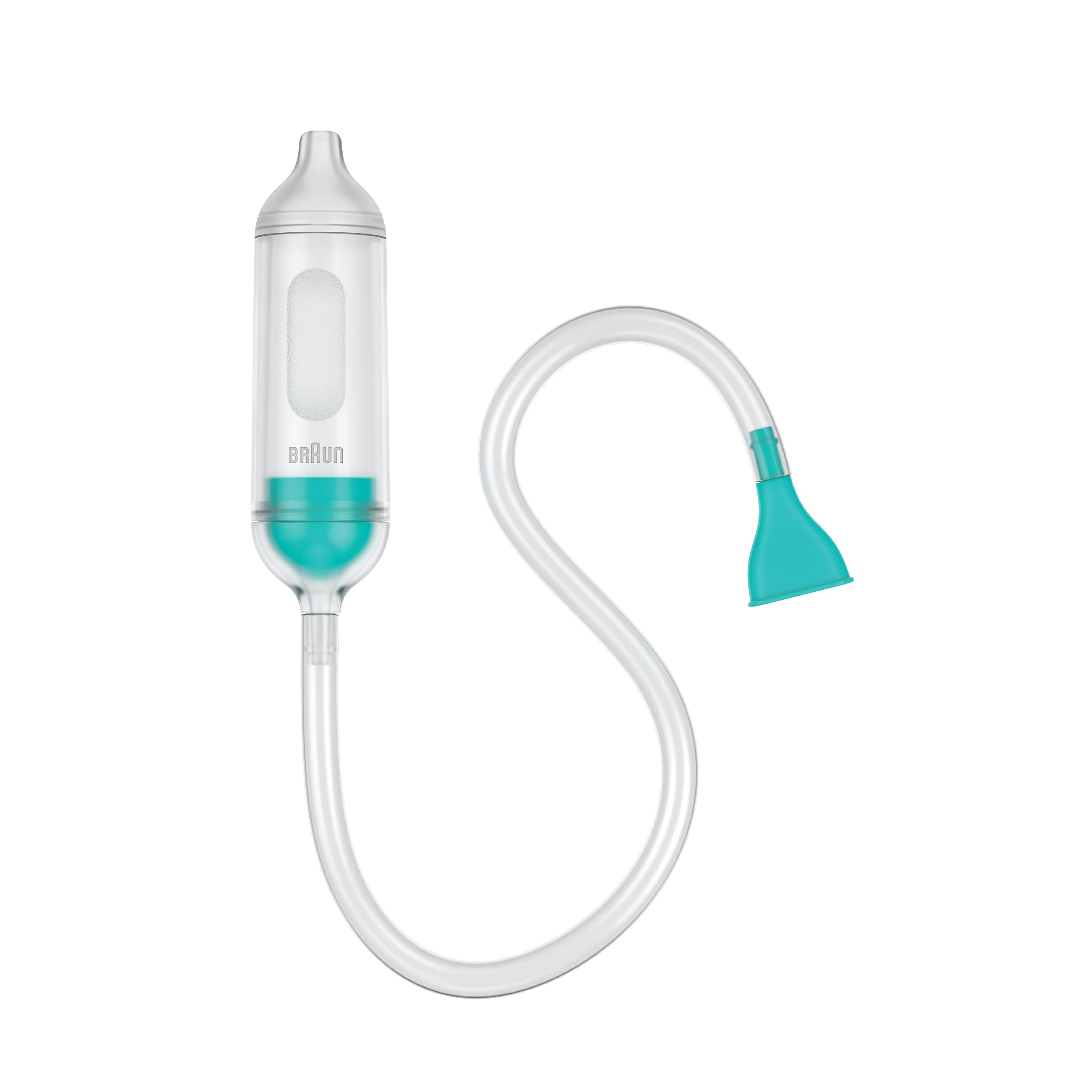 Braun Manual Nasal Aspirator - Mucus Remover, Blocked Nose Relief, Manual Suction Power, 2 Nose Tip Sizes, Newborn, Baby, and Child Friendly, Dishwasher Safe, FSA and HSA Eligible