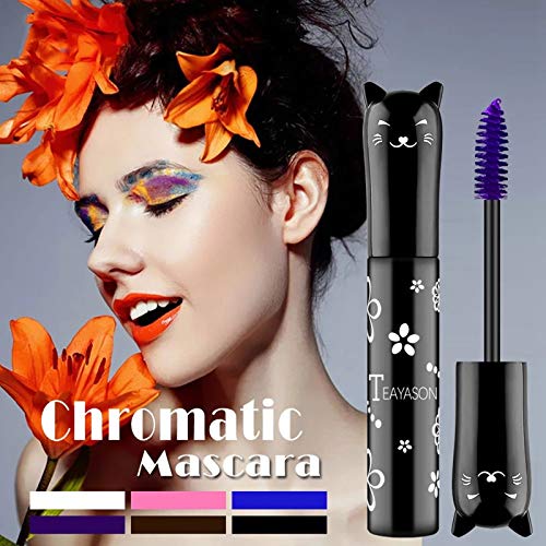 Cat eye mascara Eyes Makeup Color Mascara Waterproof Fast Dry Eyelashes