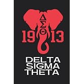 Delta Sigma Theta Red and White Notebook / Journal: Delta Sigma Theta, EST. 1913 &Delta;Ʃ&Theta;, Crimson and Cream Sorority Journal Notebook. |6x9|120 Pages, ... Crossing Gift, Crimson and Cream Journal