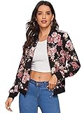 MakeMeChic Women's Long Sleeve Floral Print