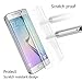 Galaxy S6 EdgeTempered Glass Screen Protector (1-Pack),JRG 3D Edge Coverage Screen Protector For Samsung Galaxy S6 Edge( UltraClear)(Anti-bubbles)( 9H Hardness)( Anti-fingerprints ) (clear)