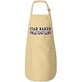Donkey Tees Star Baker Apron - Amateur Baker American British Baking Show Pastry Chef Gift Kitchen Apron