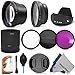 Professional Kit for NIKON Coolpix P510 Digital Cameras - Includes: Altura Photo 0.43X Wide Angle (w/ Macro Portion) and 2.2X Telephoto High Definition Lenses + Vivitar Filter Kit (UV, CPL, FLD) + Aluminum Lens Adapter Tube + Tulip Flower Lens Hood + Center Pinch Lens Cap + 3 Piece Deluxe Cleaning Kit (Bottle, Brush, Blower) + Premium MagicFiber Microfiber Lens Cleaning Cloth