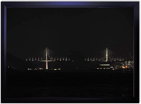 Amazon Dx ポスター 安永新一 長崎 女神大橋の夜景 フレーム付き 黒 44cm 32cm 日本製 撥水 P A3 Ps Ysg 3e6799 Bk アートフレーム ポスター オンライン通販