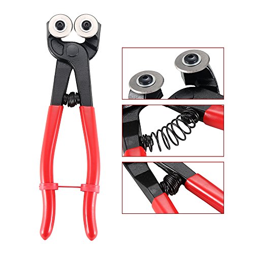 KISENG Glass Cutting Nipper Cut Nippers Wheel Wheeled Cutter Pliers