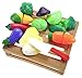 Liberty Imports 20 Pcs Kitchen Cutting Vegetables Crate Pretend Food Playset