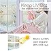 rabbitgoo Window Privacy Film, Decorative Rainbow Window Film, Static Cling Prism Stained Glass Sticker, Anti-UV Front Door Glass Covering for Home, 23 x 78.7 inches