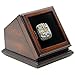 MM Outdoors 1 Slot Sports Ring Keepsake Solid Wooden Box for Championship Ring with Slanted Glass Window