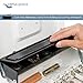 Certus Global Large White Cash Box with Money Tray, Secure Lock, Cantilever Coin Tray 4 Bills/ 5 Coins (Crisp White)