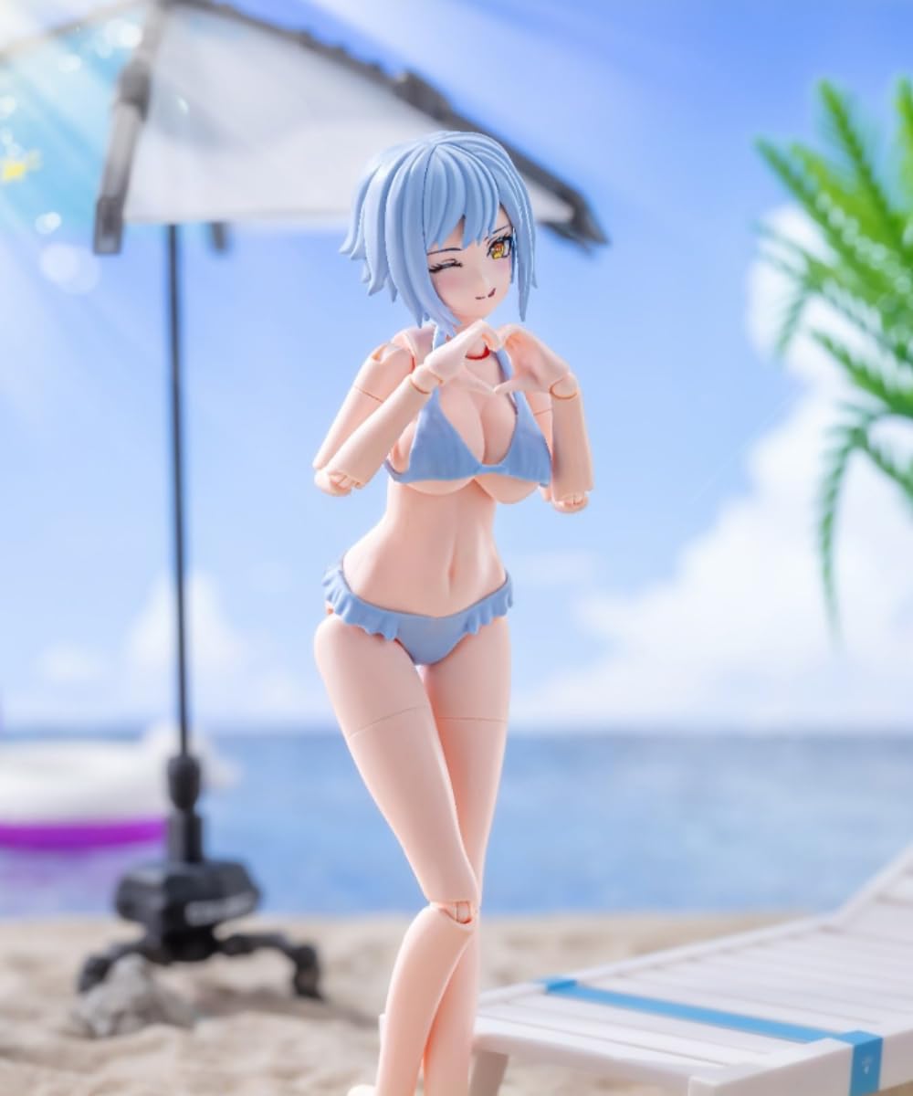 HiPlay Nuke Matrix Plastic Model Kits: Forest's Summer: Vivienne Hayha Swimsuit Ver. Mecha Musume, Anime Style Collectible Action Figures