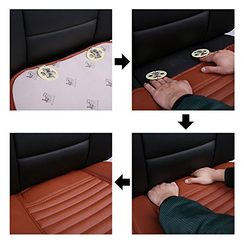 image for AUTOPDR 3Pcs Car Seat Cover Universal Non Slip Cushion Pad Mat for Aut