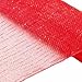 LA Crafts Brand Metallic Decorative Poly Deco Mesh - Red/Red Foil