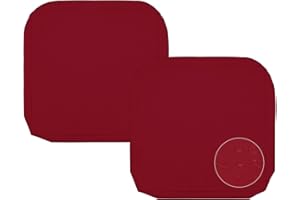 Sqodok Patio Cushion Covers 18x18 Waterproof Outdoor Cushion Covers Replacement 2Pack Patio Cushion Seat Slicovers with Ties for Sectional Sofa, Wicker Chair, Burgundy