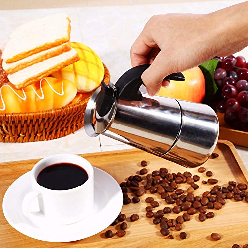 Xigeapg 300ml Espresso Coffee Maker Pot Stovetop Tool Filter Percolator Latte Piano FilterCooking Coffee Machine Coffee Cafetiere Maker