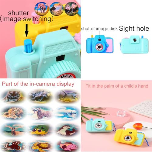 24 Pcs Camera Bulk, Camera Set Return Gifts for Birthday, Mini Plastic Party Favors, Goodie Bag Fillers, Birthday Return Gifts for Age Grade 3+, 4 Styles