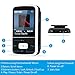 AGPTEK G05W 8GB Bluetooth MP3 Player, Clip Lossless Music Player with FM Radio, Supports Up to 64GB, Black
