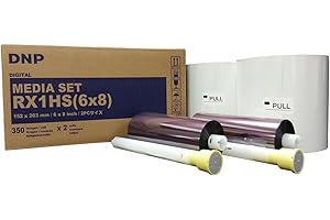 DNP Dye Sublimation Printer Media - 6x8, 700 Prints Per Roll; Glossy or Matte Finish; High Speed, 300 x 600 dpi Resolution; DS-RX1HS & RX1 Compatible