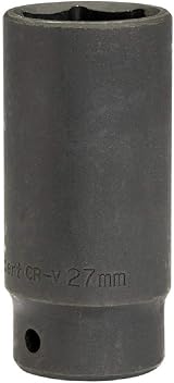 Draper Hi-Torq 1/2in 27mm Deep Impact Socket 6 Point Chrome Vanadium