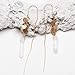 Threader Drop Earring Dangle Ear Long Bar Chandelier Tassel Chain Retro Triangle Crystal Ear Line Jewelry Stone