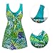 Wantdo Women's Push Up Swimsuit Swimwear Plus Size Greenbanana 3XL US 12-14