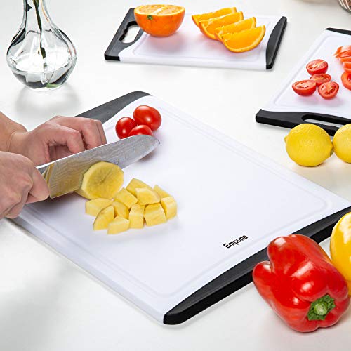 Extra Large Cutting Boards, Plastic Cutting Boards for Kitchen (Set of
