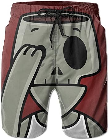 Mens Beach Shorts Swim Trunks/Zombie