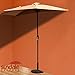 Sundale Outdoor Half Round Resin Umbrella Base for Half Patio Umbrella, Black