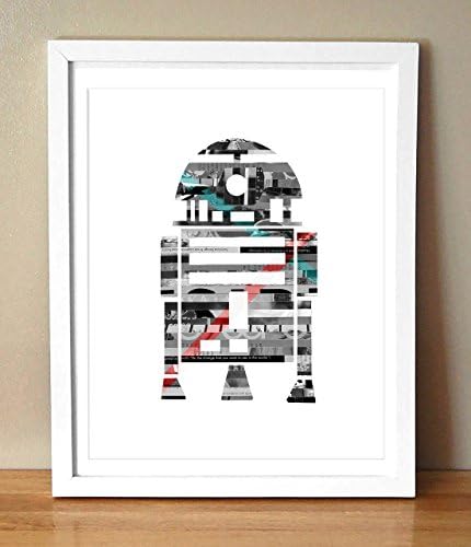 Star Wars R2D2 Droid Magazine Strip Art Print