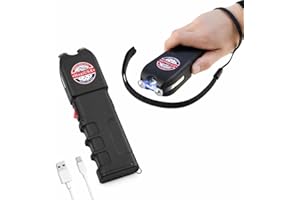 989 MagiUSA Heavy Tazer Self Defense for Women Billion Volts Stun Gun Flashlight with Wrist Strap Safety Switch Discreet Electric Shock Non Lethal Compact Emergency Protection