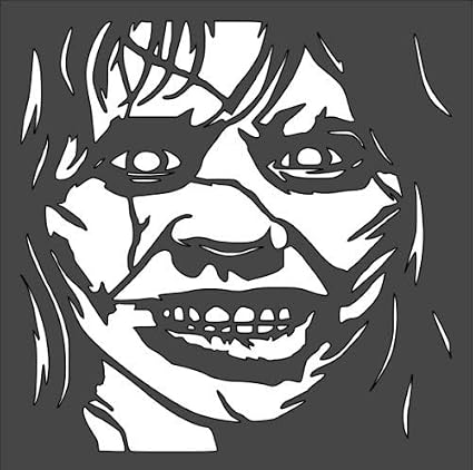 Stencil Art Anime Girl Stencil