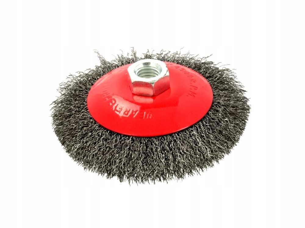 Geko G00598 Steel Crimped Wire Wheel 115 mm M14, Multi-Colour